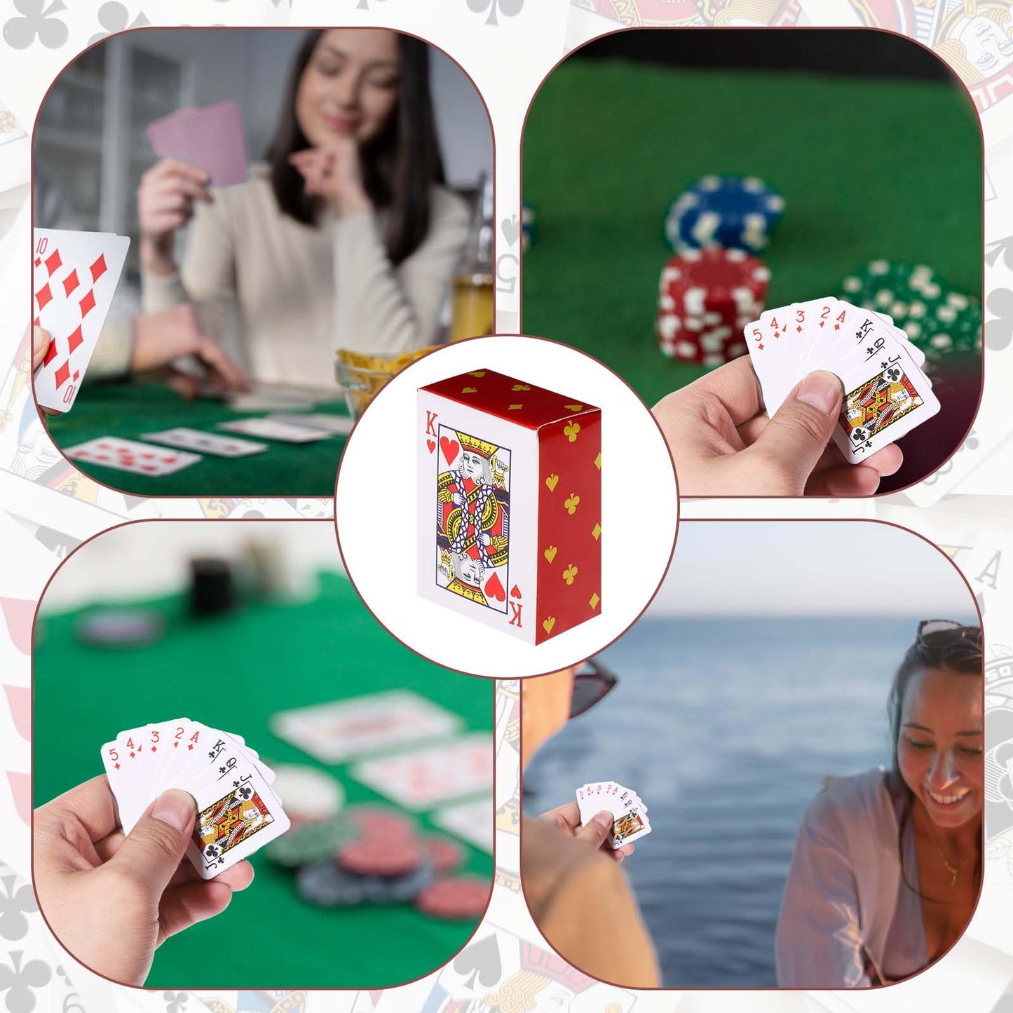 Hariendny 3 Decks Mini Playing Cards – Portable Party Card Set