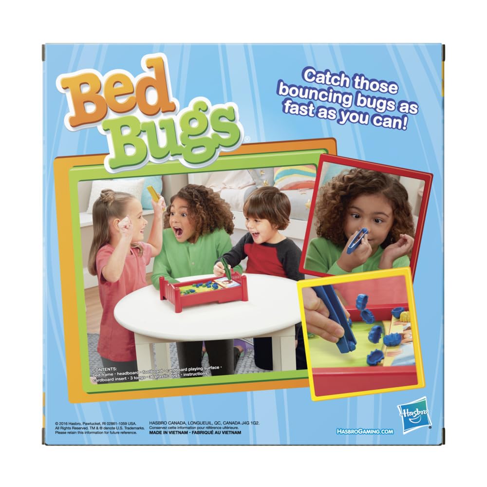 Bed Bugs Board Game | Hasbro Gaming | Family Fun for 2 to 3 Players (Ages 4+)
