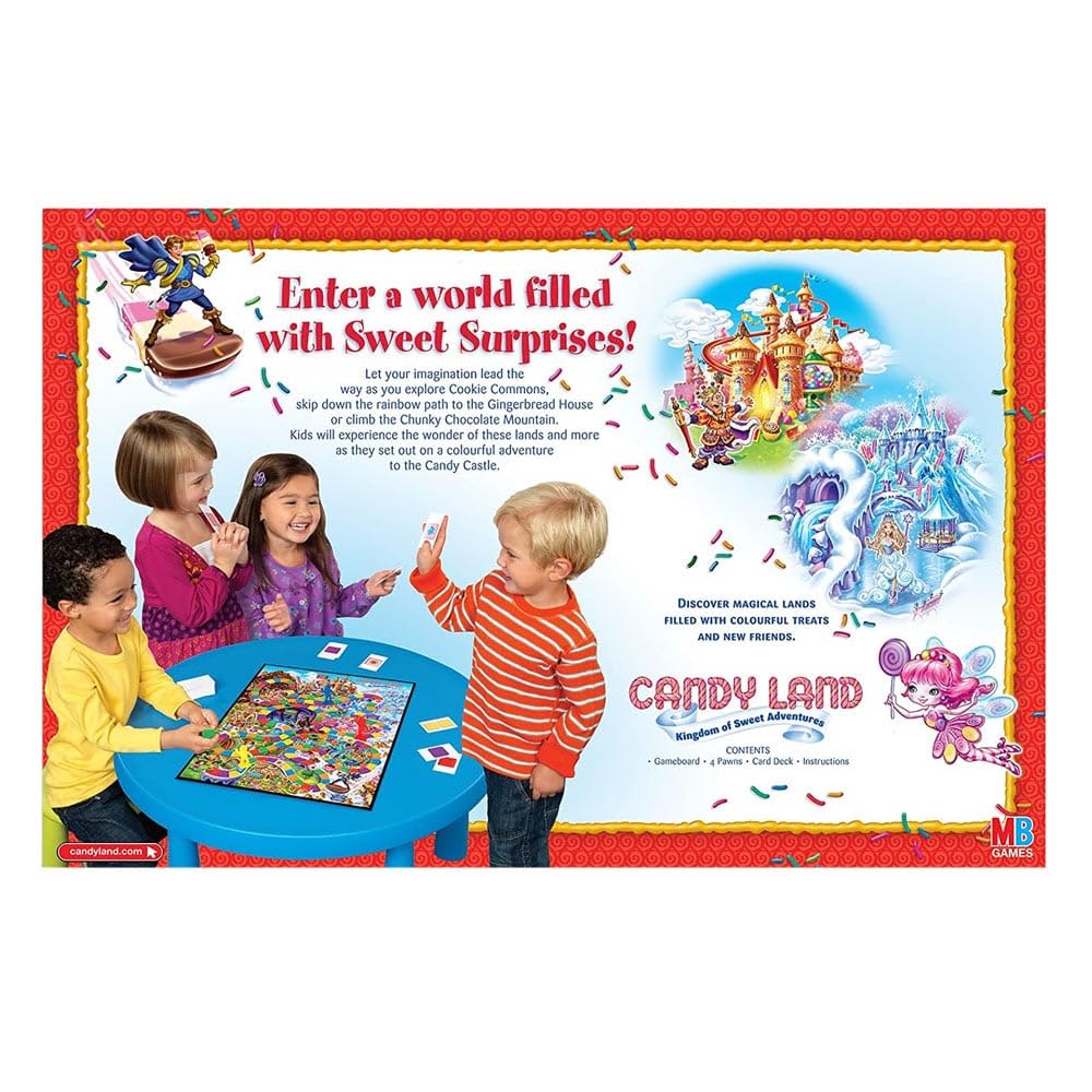 Hasbro Candyland EA — Classic Family Board Game for 2-4 Players (Ages 3-6)