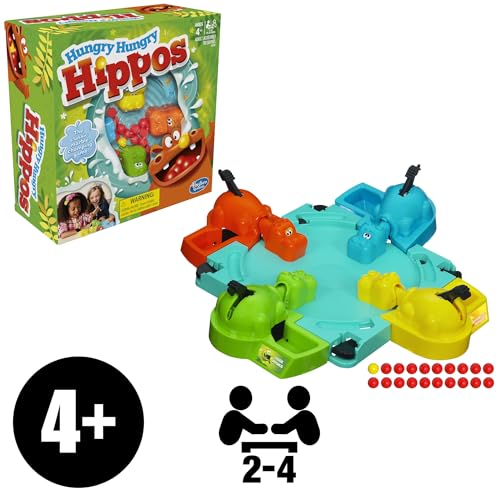 Hungry Hungry Hippos – Preschool Board Game for 2-4 Players | Hasbro Gaming