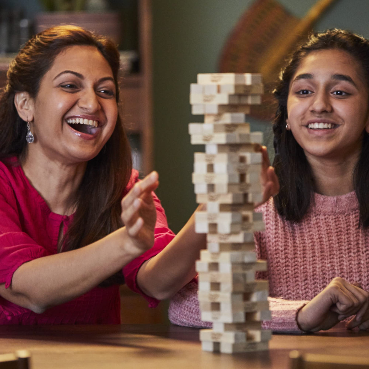 Hasbro Gaming Jenga Game | Original Hardwood Block Tower for Ages 6+