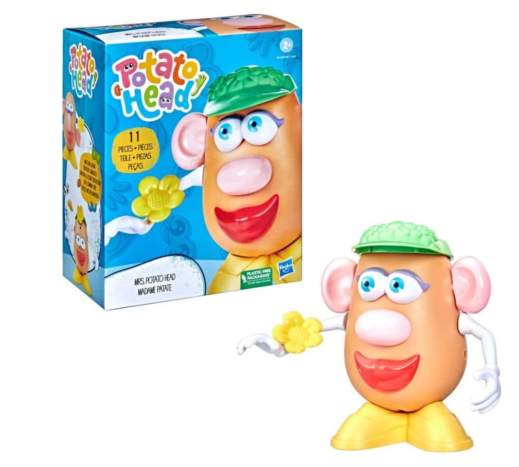 Hasbro Mrs. Potato Head Classic Toy Set — Mix & Match Accessories + Storage Base