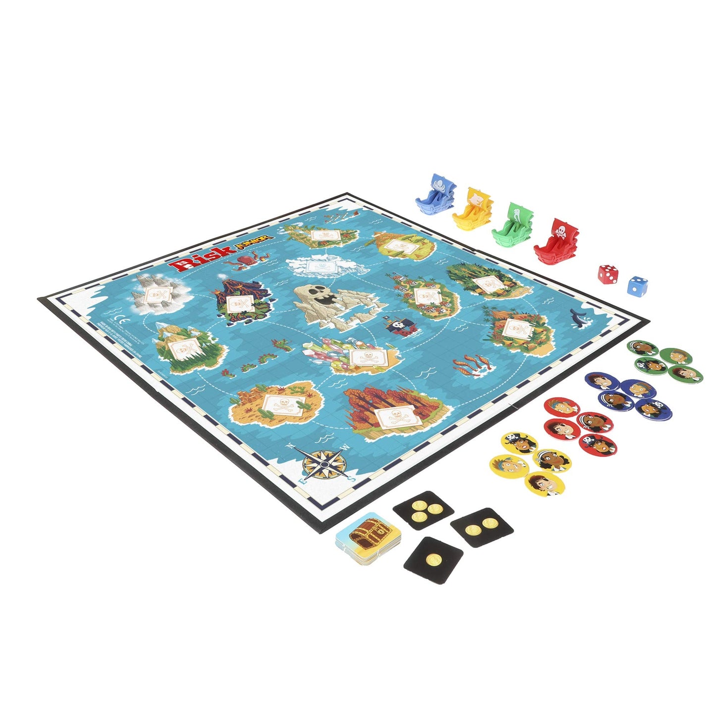 Hasbro Risk Jr Game – Pirate Strategy for Kids, Ages 5+, 2-4 Players