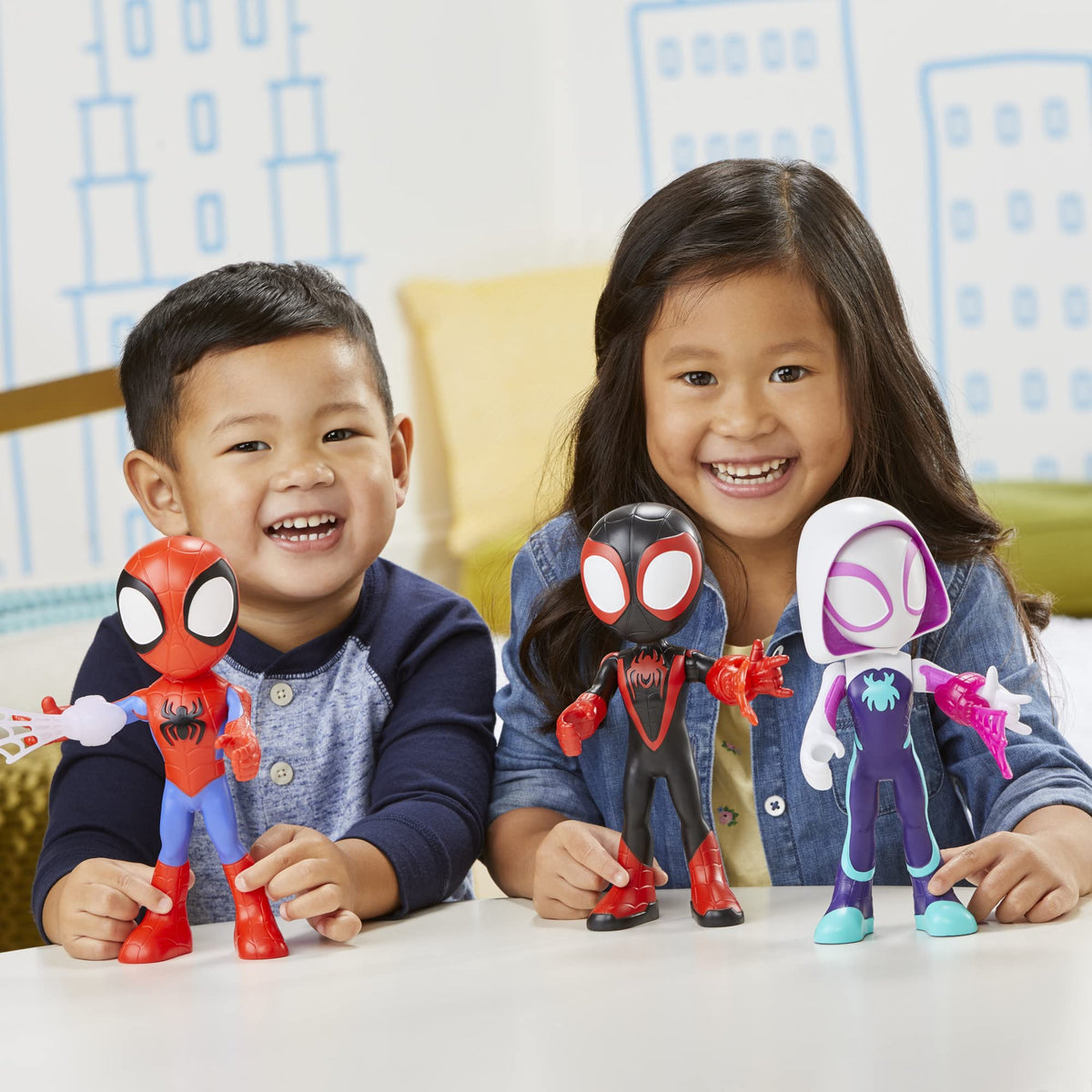 Hasbro Spidey and His Amazing Friends 9-Inch Supersized Miles Morales Spider-Man Figure