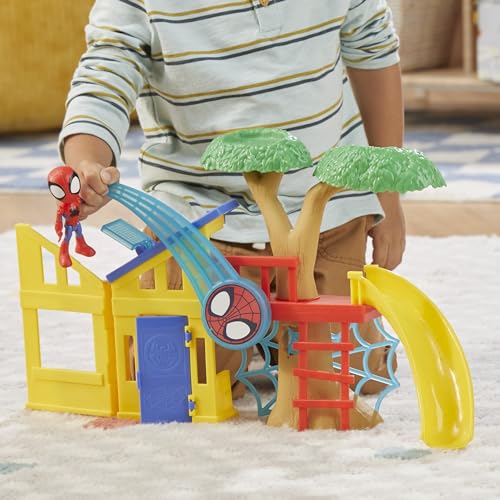 Hasbro Spidey Playground Playset — 4-Inch Spider-Man Figure | Kids 3+