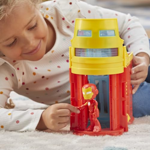 Hasbro Spidey and His Amazing Friends Stark Tower Playset with Iron Man Figure