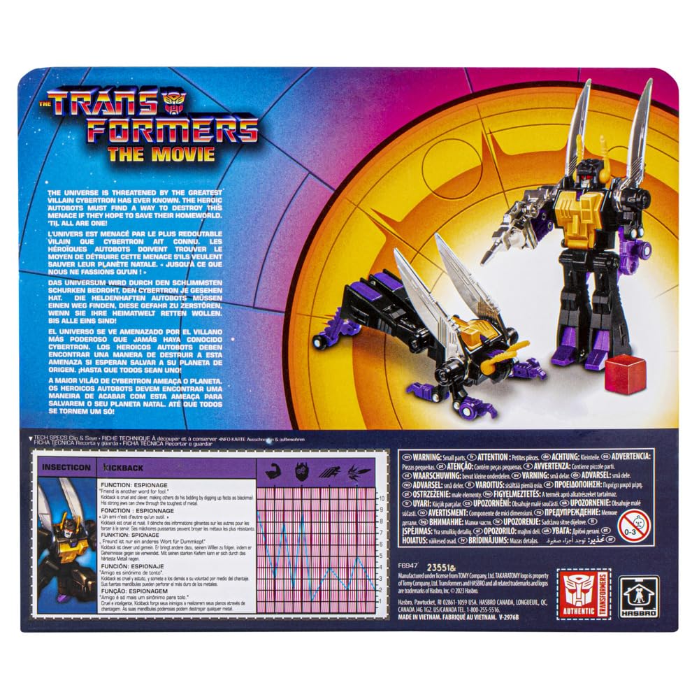 Transformers The Movie 4 Inch Action Figure Retro Kickback – Hasbro