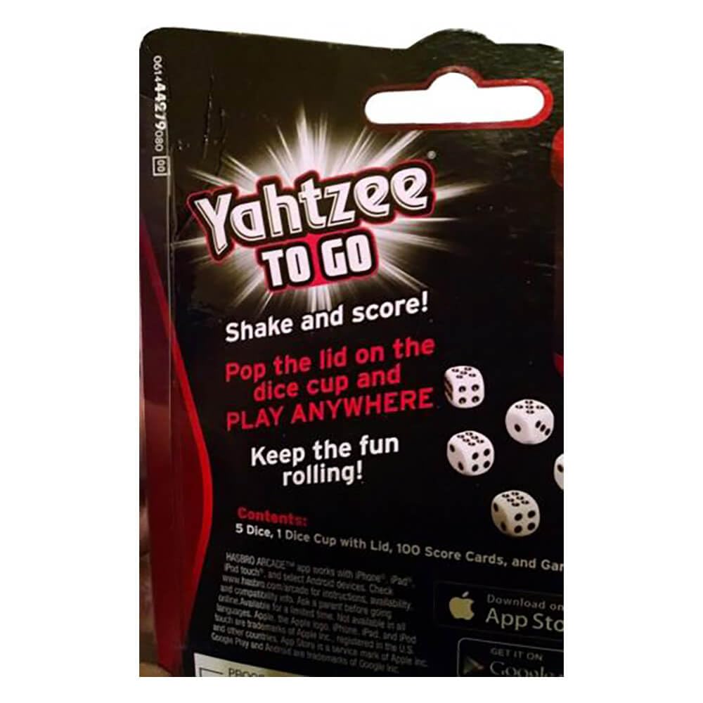 Yahtzee to Go Travel Game 2014 by Hasbro Gaming - Compact Travel Edition