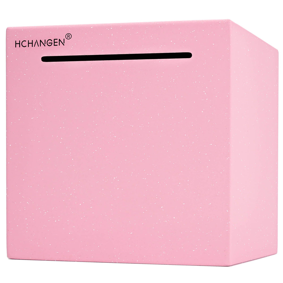 HCHANGEN Piggy Bank for Adults – Premium Stainless Steel, No-Open Design, Pink, 4.75-in