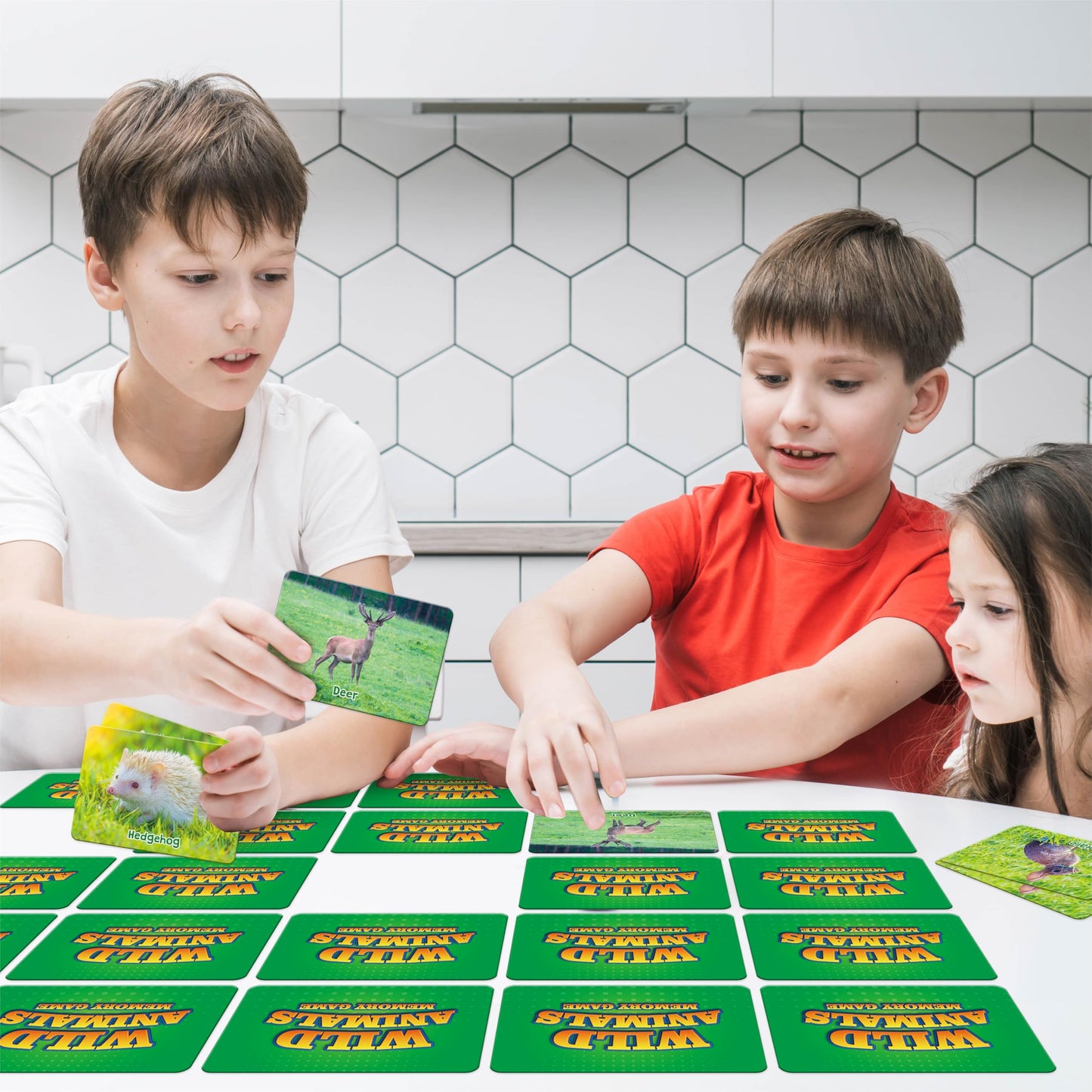 Hebayy Wild Animal Matching Game – 80 Realistic Cards for Toddlers & Preschoolers
