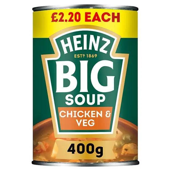Heinz Big Soup Chicken & Vegetable PMP 400g (Case of 12)