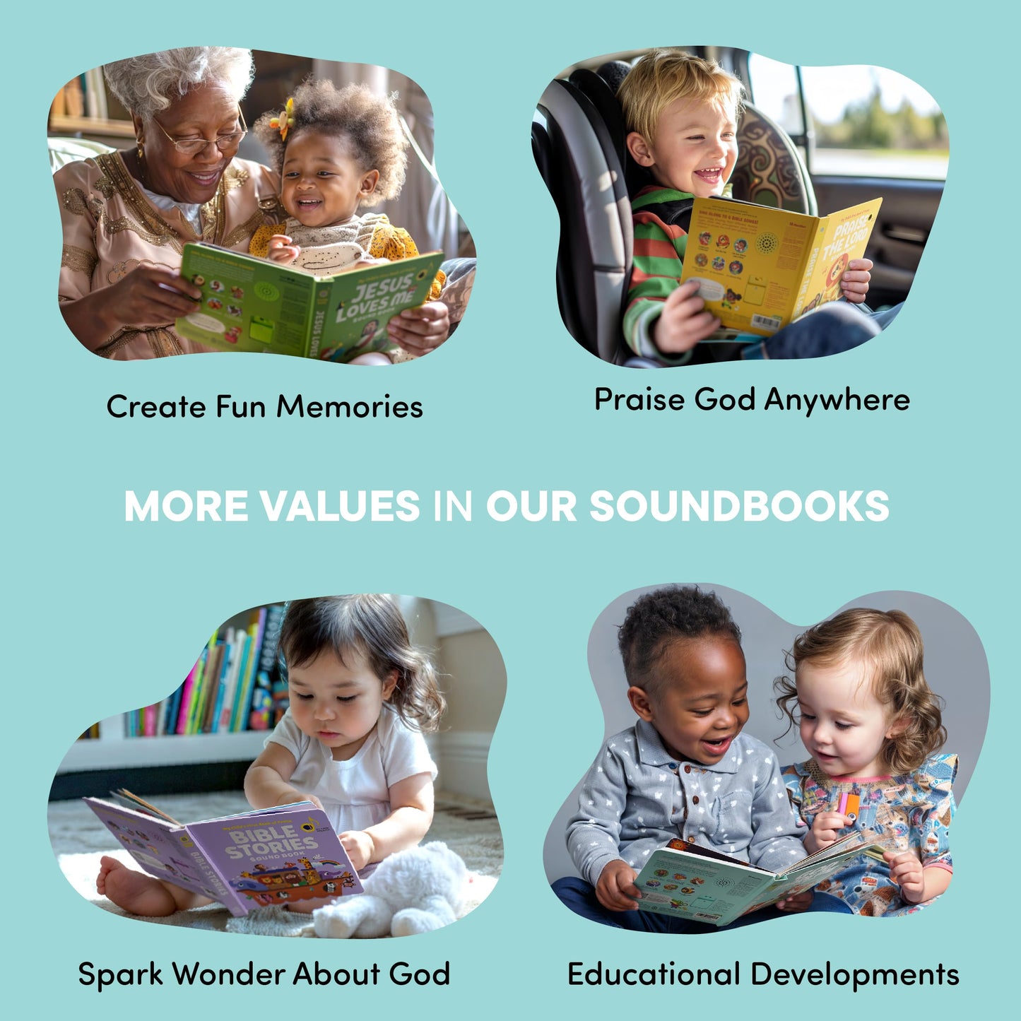 Hello 2 Kids: God Made Me Christian Sound Book — 6 Bible Songs for Toddlers | Easter Gifts & Baby Gift Ideas