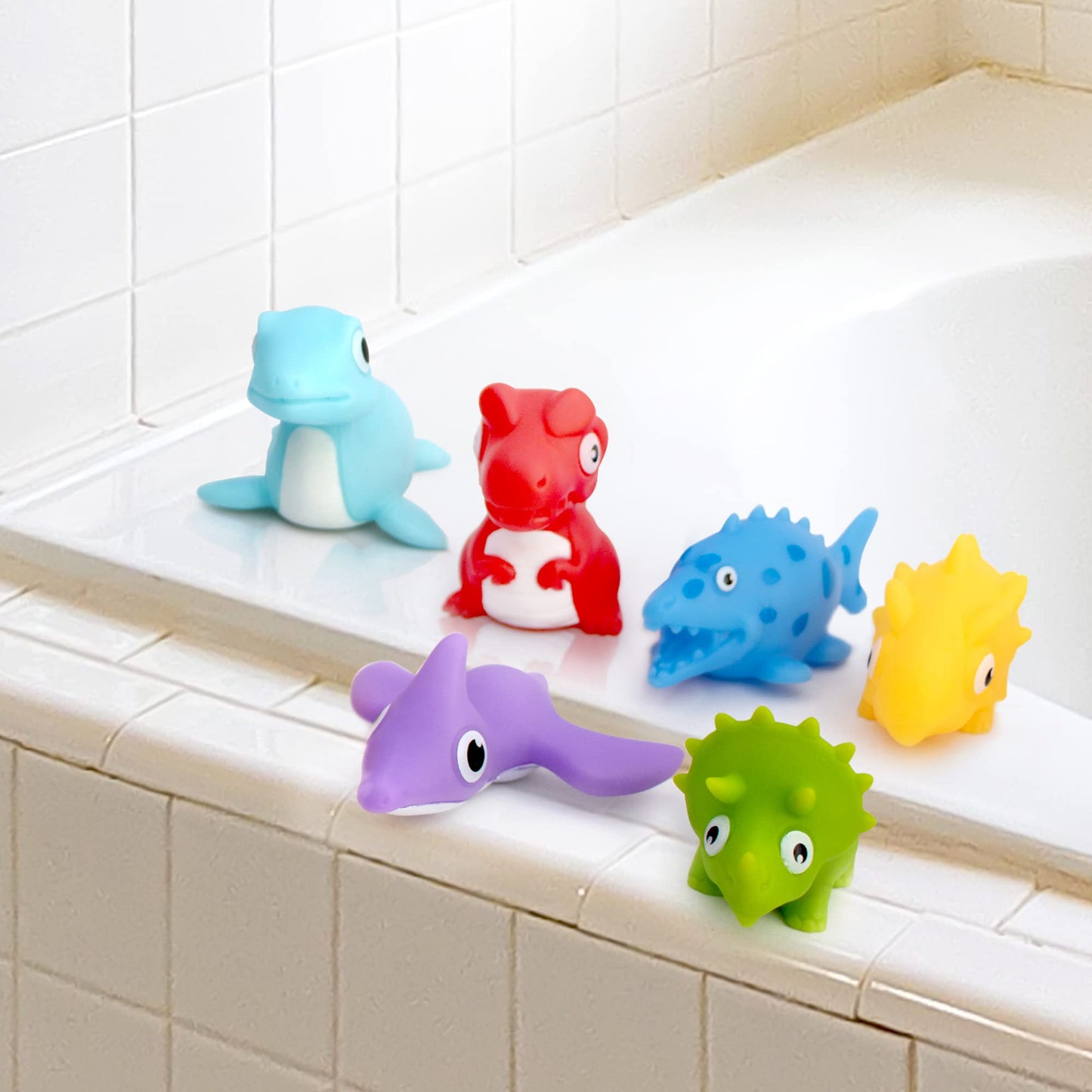 Hely Cancy Infant Bath Toys for 18 Months – No-Hole Animal Bath Toys, Easy-Clean