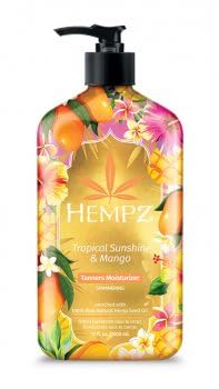 Hempz Tropical Sunshine & Mango Tanners Moisturizer – Shimmering 17oz Limited Edition