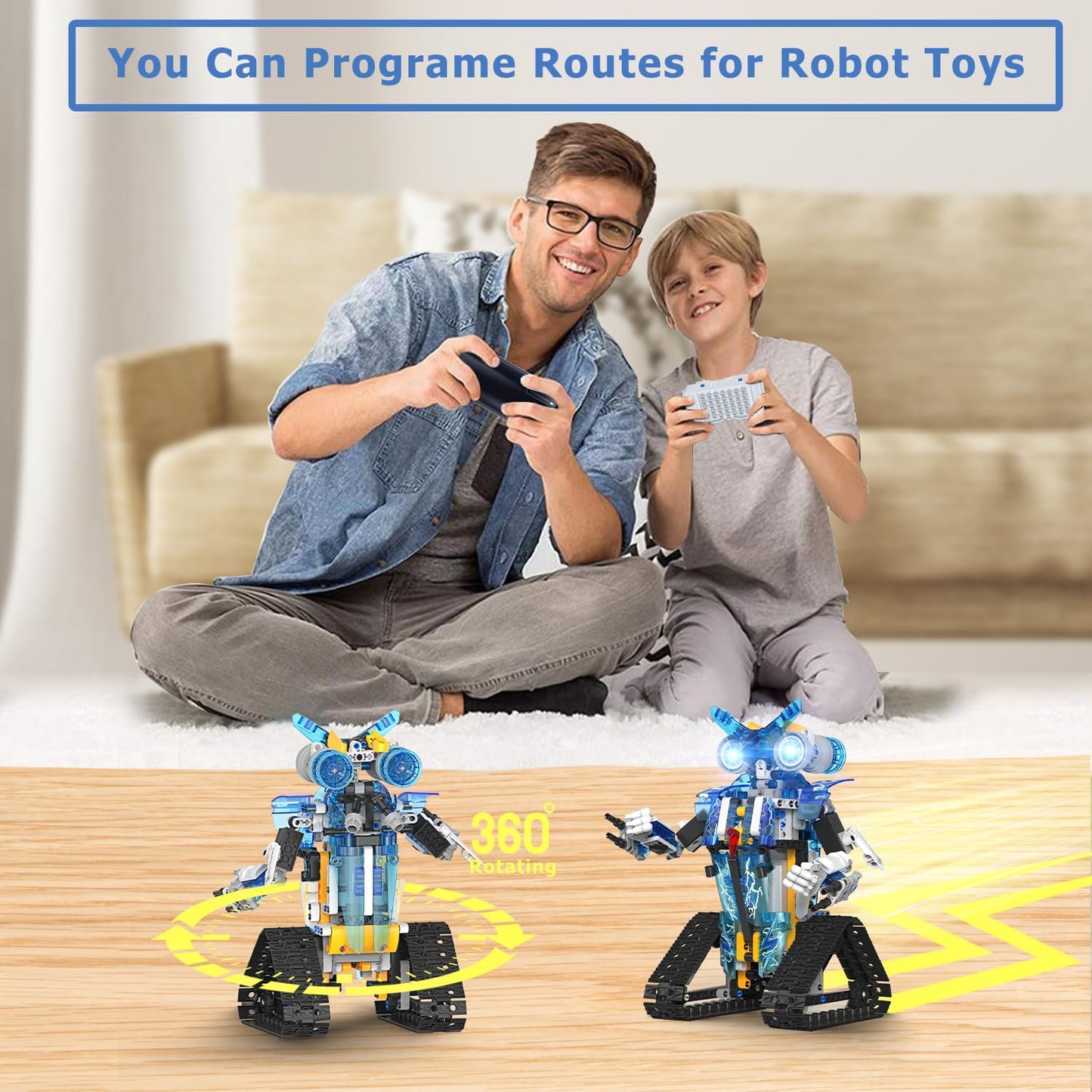 Henoda Robot Building Toys STEM Kit — Remote & App Controlled Programmable Robot for Ages 8-16