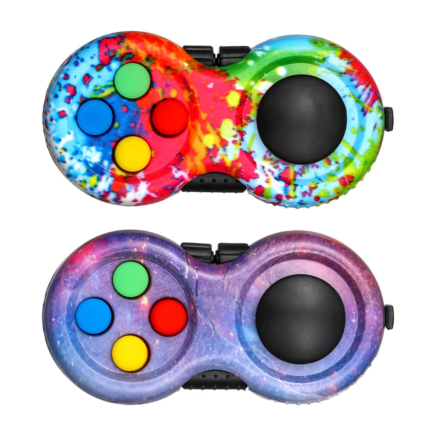 HEQU 2-Pack Fidget Controller Pad – Portable Stress Relief Game Pad