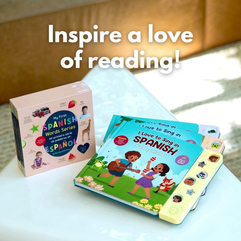 Heritage Kids Press I Love to Sing in Spanish (Animal Songs) – Bilingual Spanish Nursery Rhymes for Kids