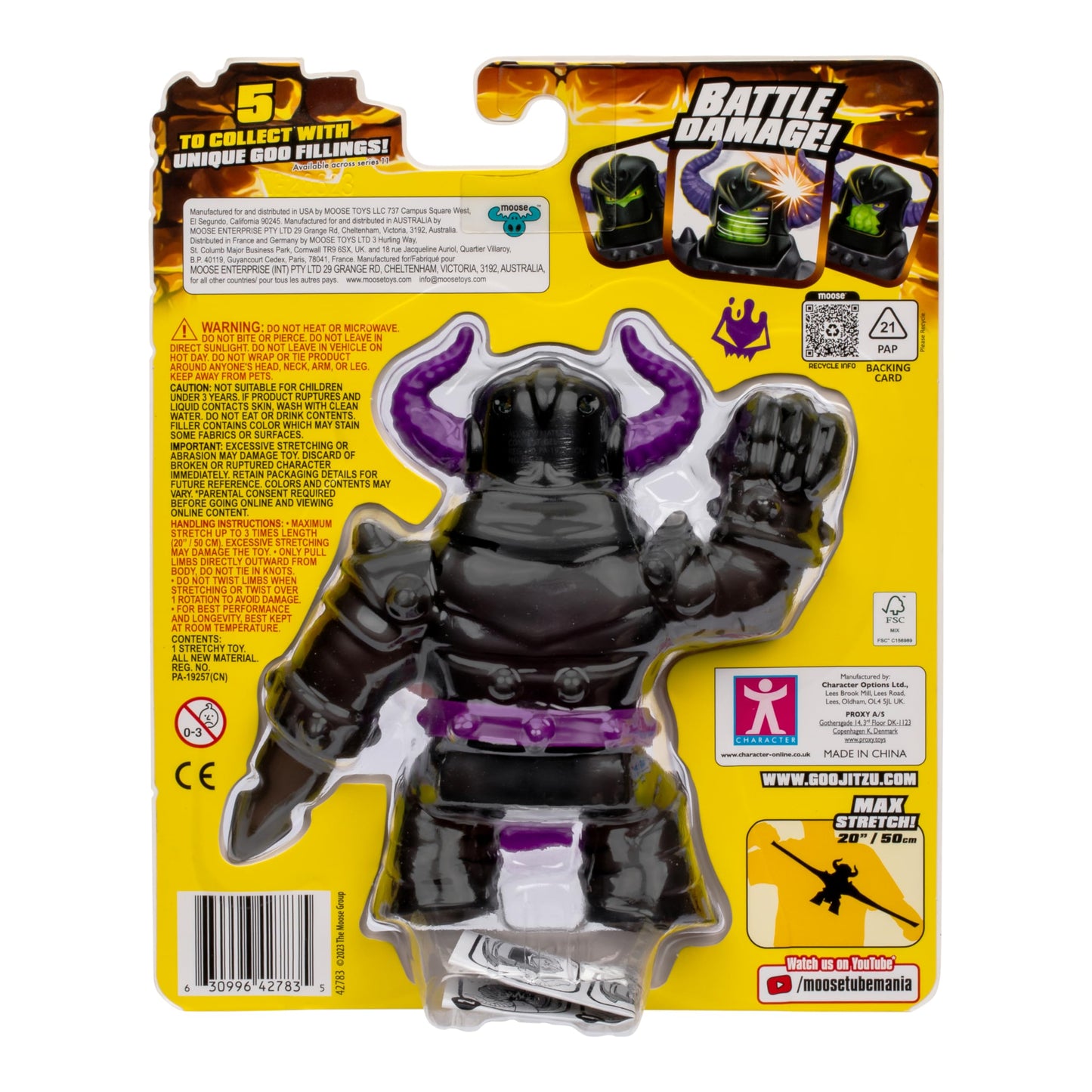 Heroes of Goo Jit Zu Stretch Strikers: Orbitox Ultra Rare Battle Damage Helmet