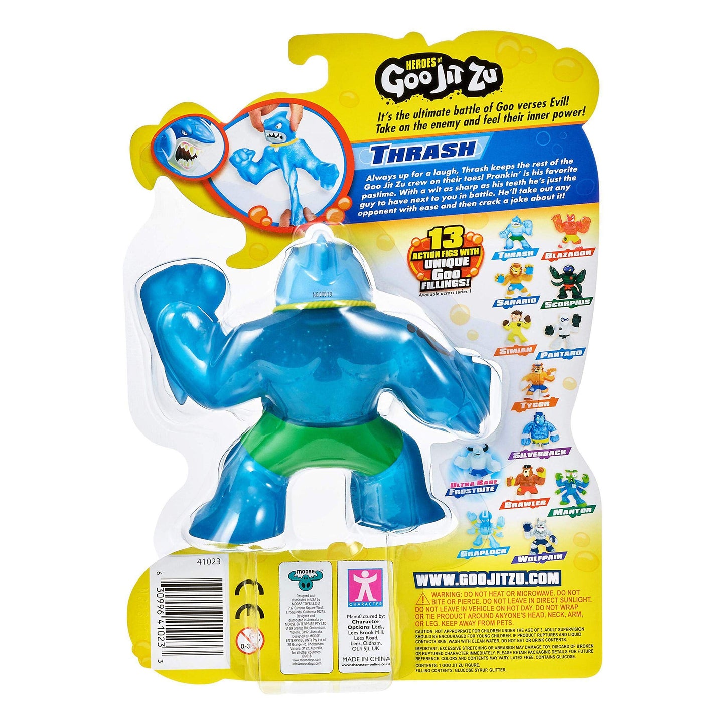 Thrash the Shark – Heroes of Goo Jit Zu Single Stretchy Action Figure