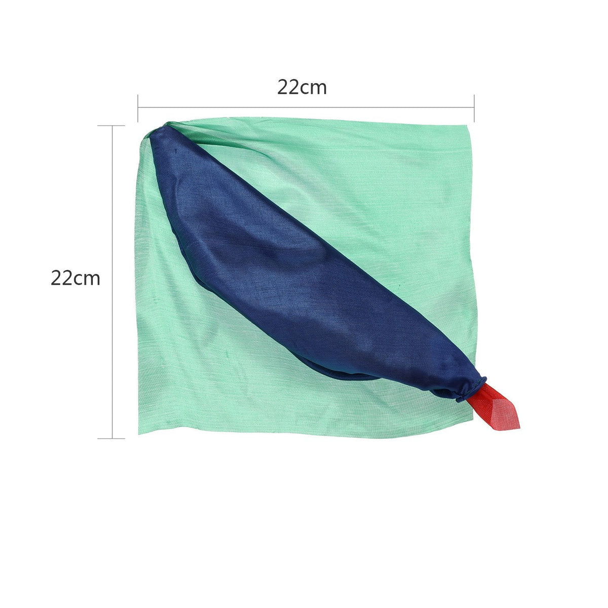 HESTYA 2-Pack Change Color Silk Scarves for Magic Tricks – Four-Color Silk Props (2 Pieces)