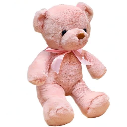Hgplvxj 13.5-Inch Pink Teddy Bear Plush – Soft Stuffed Toy Gift