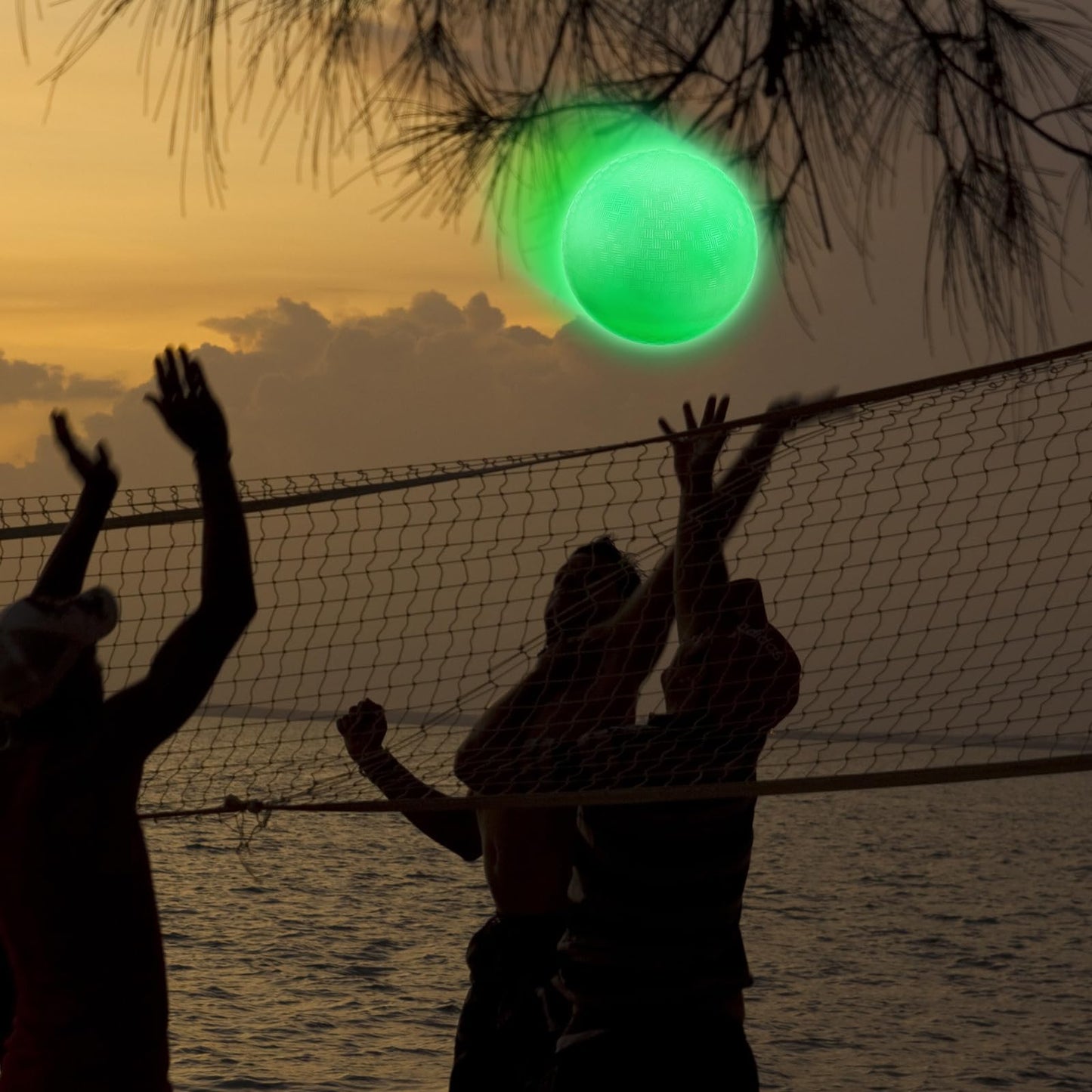 Hiboom Glow in the Dark Kickball – 10 Inch PVC, Pump Included