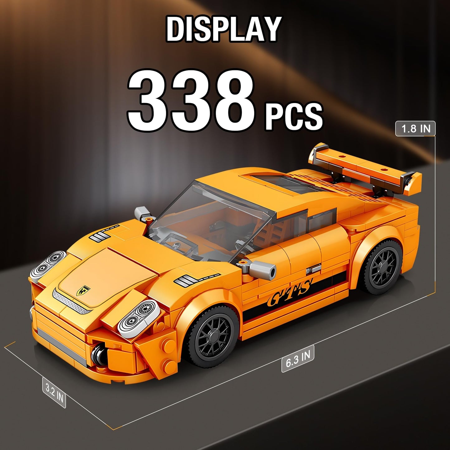 HIGH GODO Speed Racing Cars Building Sets – 338-Piece 911 Model Kit for Teens