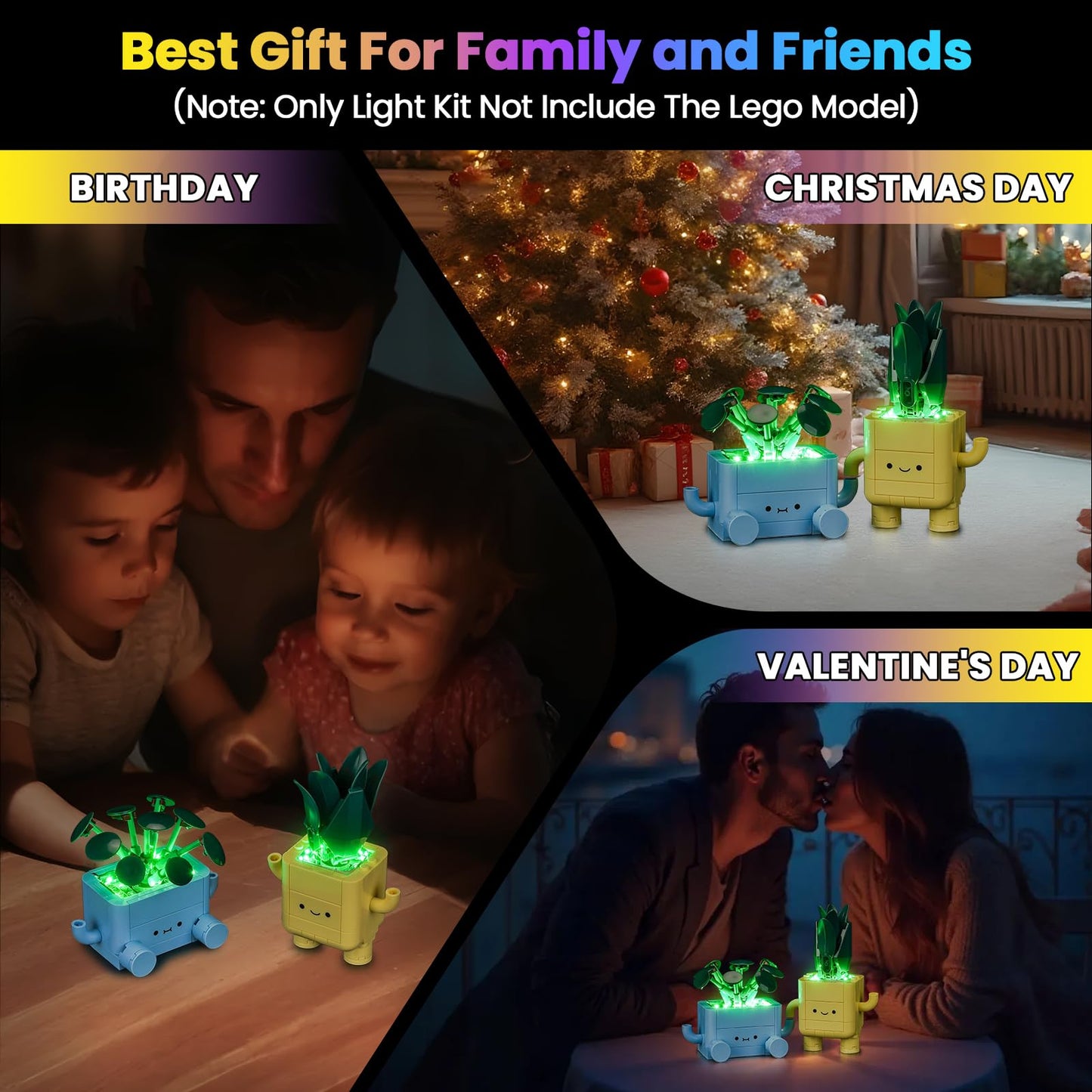 Hilighting LED Light Kit for Lego Botanical Happy Plants (10349) – Easy Install