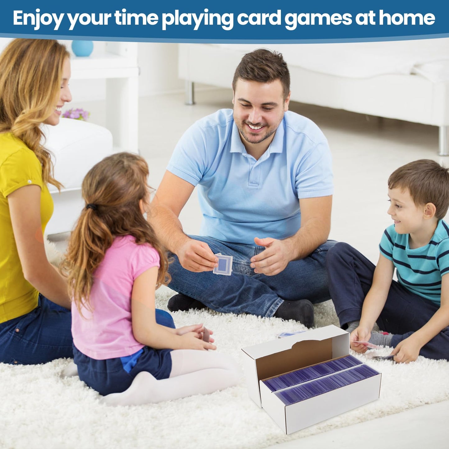 HIMOMO 6-Set Trading Card Storage Box – 1600 Card Capacity