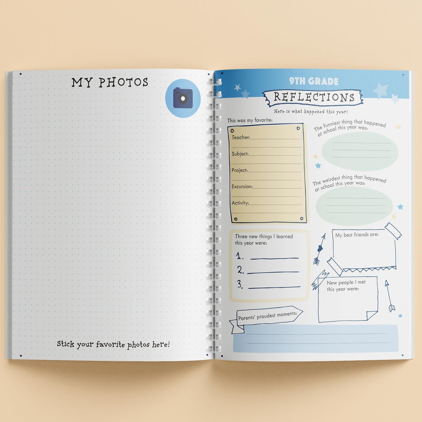 Hinkler My School Years Journal – Preserve Memories from Kindergarten to 12th Grade