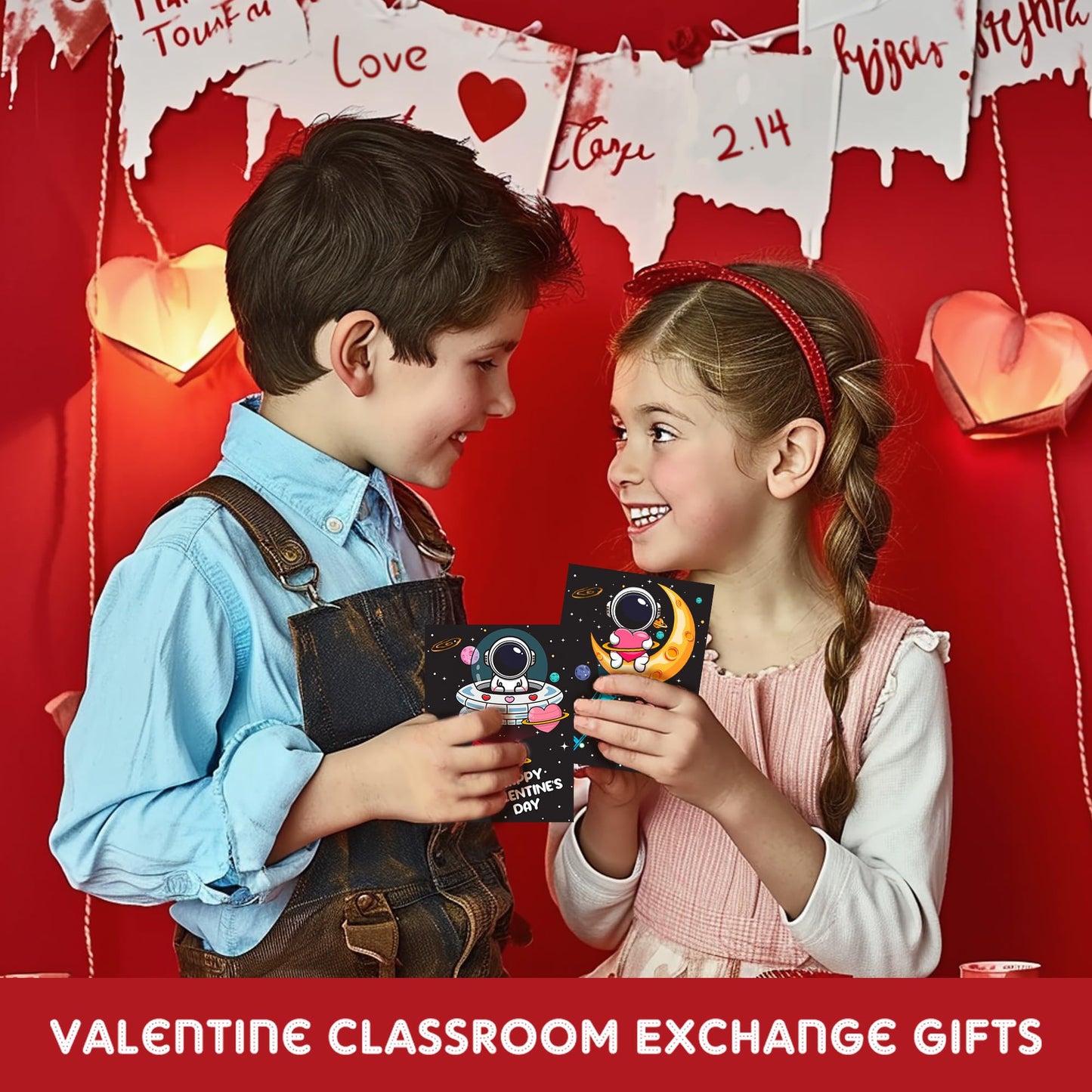 HIPYGYM 28-Pack LED Finger Lights Valentines Cards for Kids – Classroom Gifts