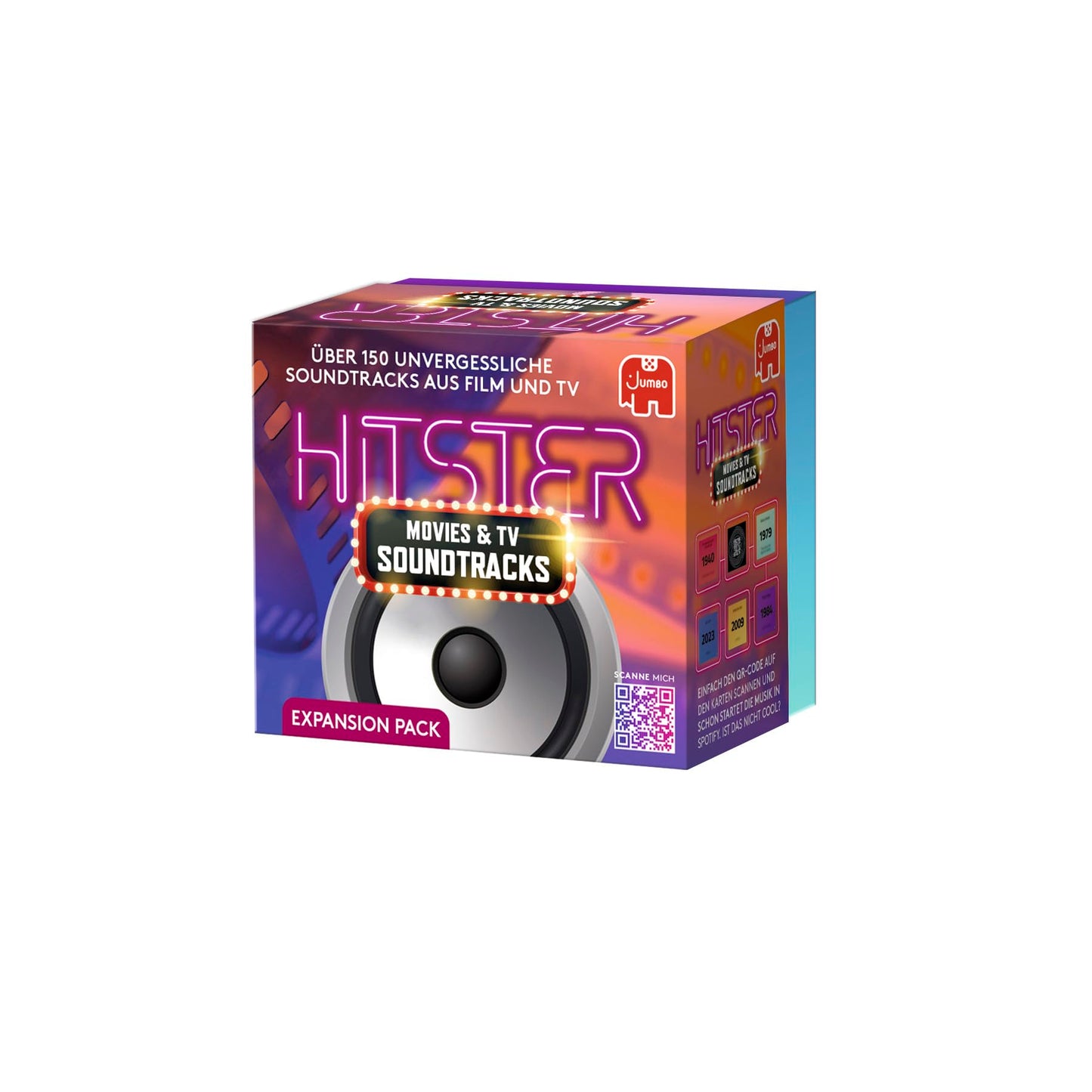 Hitster Film and Series Soundtracks German Expansion - 154 Cards, Party and Family Game (2-10 players)