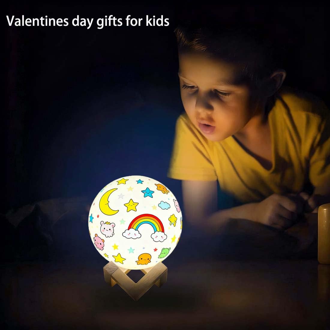 HOLA Paint Your Own Moon Lamp Kit – USB Rechargeable DIY Moon Craft for Kids (2025 Update)