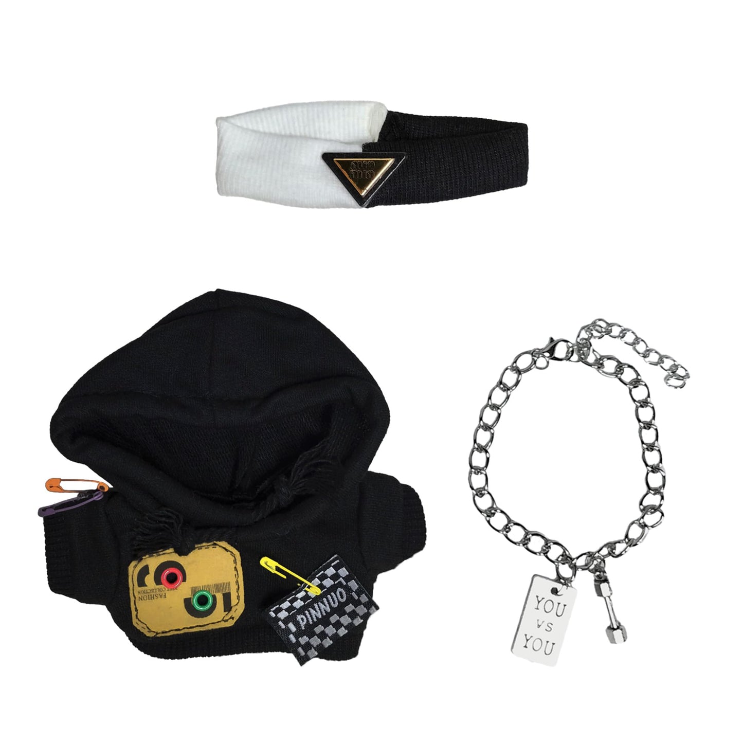 homeSlik Labubu Doll Clothes Set for 15/17cm – Stylish Dress-Up Outfit with Accessories
