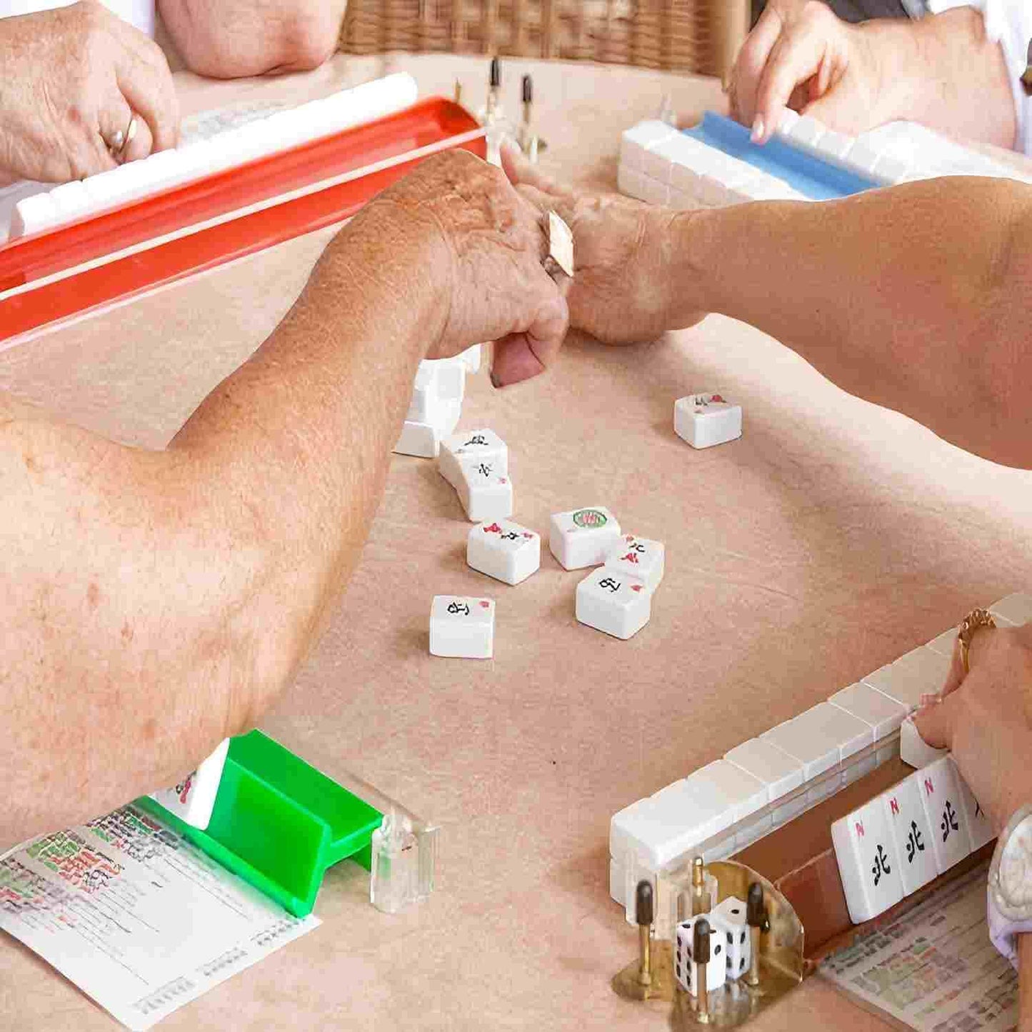 HONOLAYA Mah Jong 2025 Cards Official Revision - Large Print & Easy to Read - 4-Pack for Game Nights & Travel