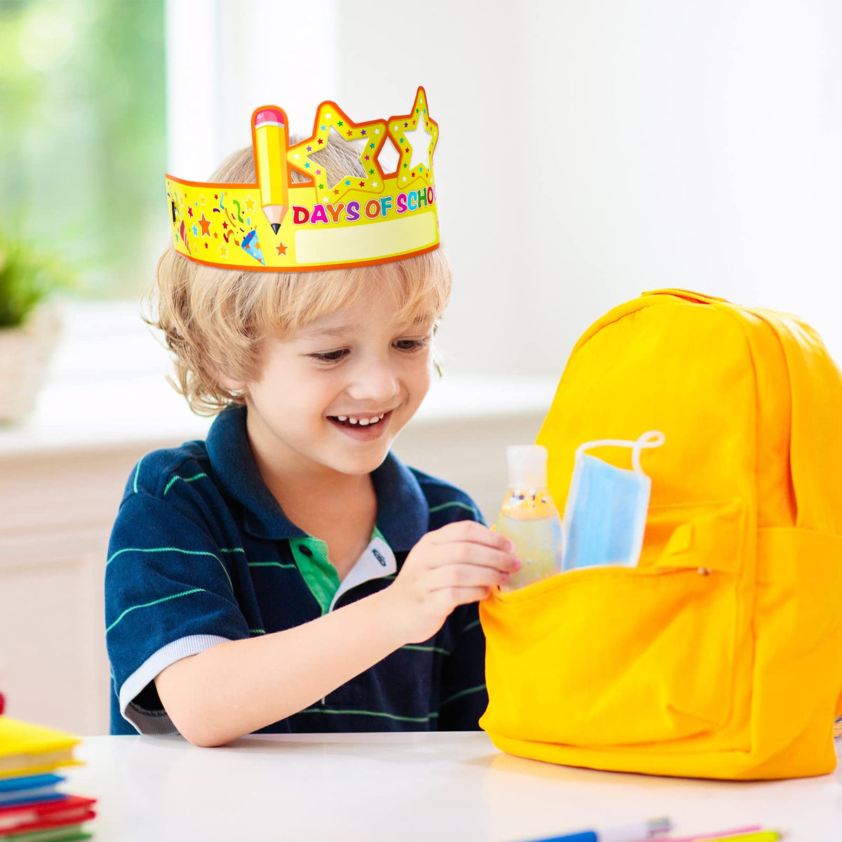 Honoson 30-Pack 100th Day of School Crowns – 6 Styles Classroom Hats