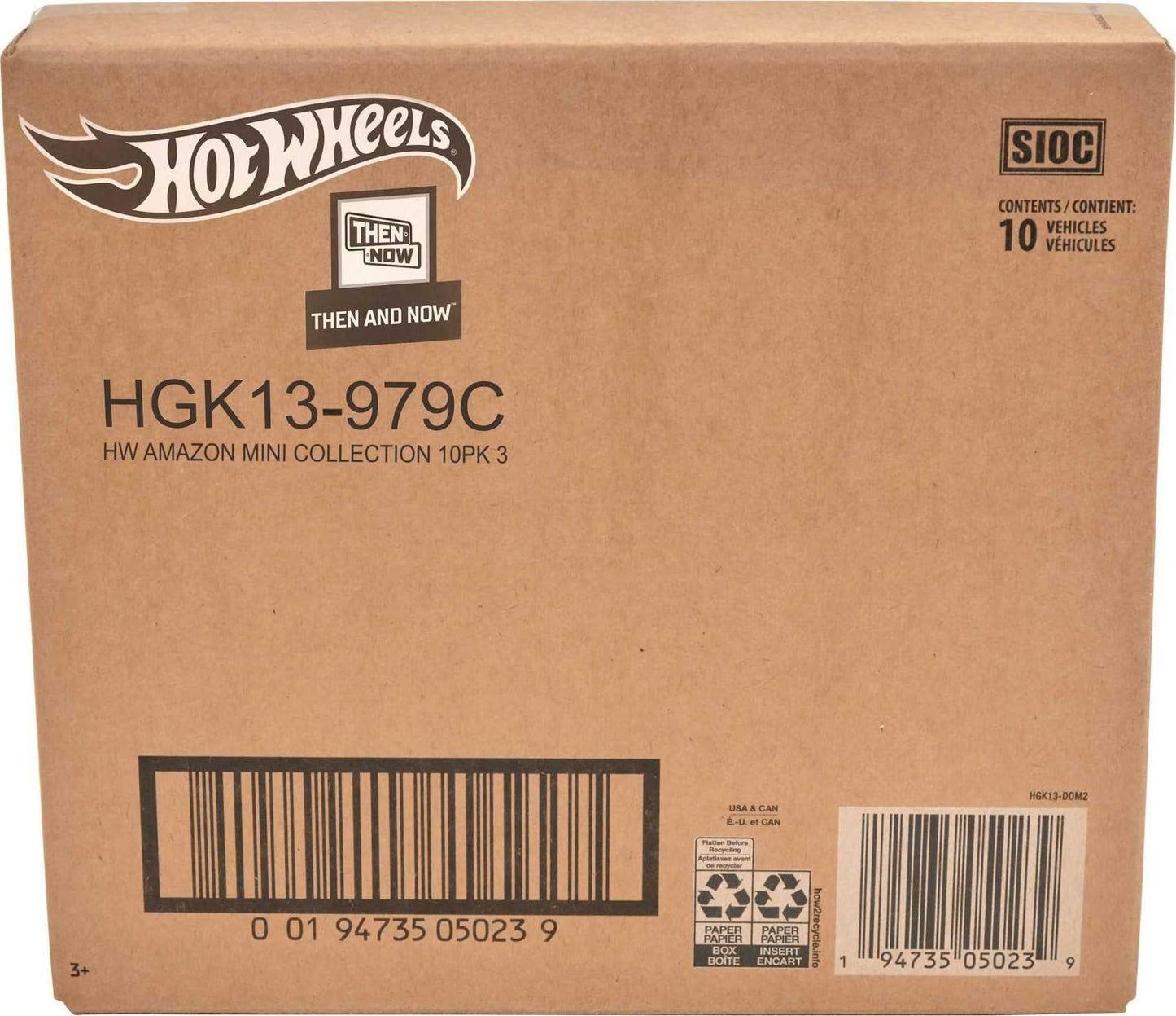 Hot Wheels 10-Pack: 1:64 Scale Cars & Trucks – Exotics, Then & Now (Styles May Vary)