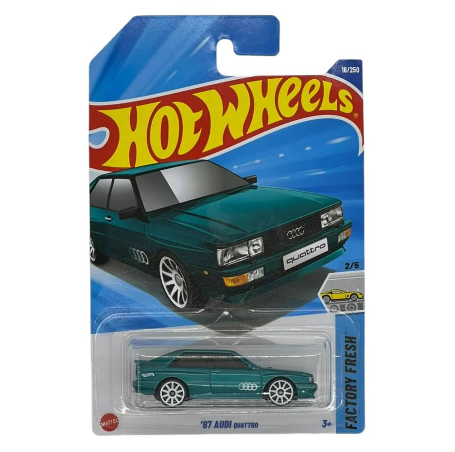 Hot Wheels 87 Audi Quattro Teal – Factory Fresh 2/5 | 1:64 Die-Cast Collectible