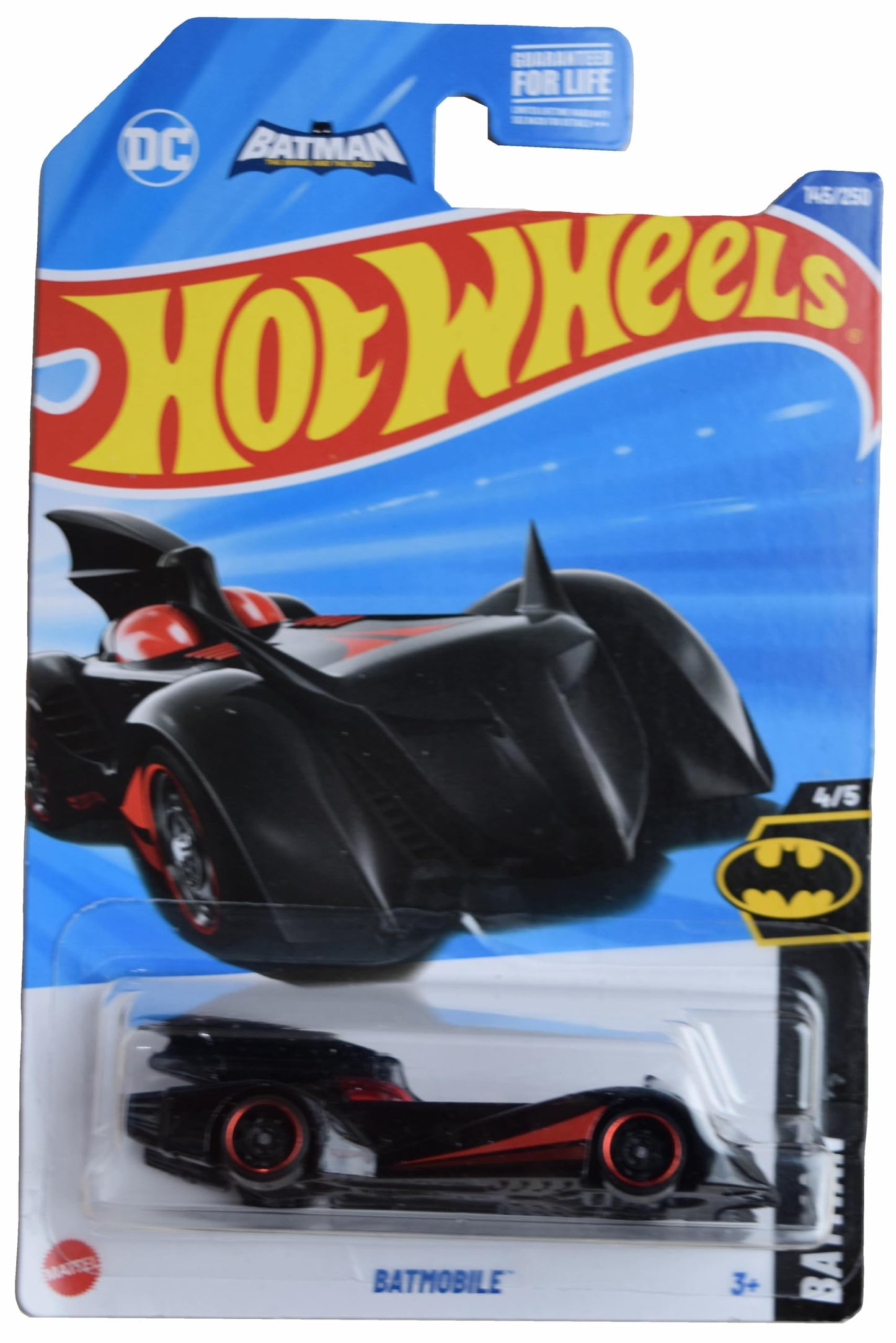 Hot Wheels Batmobile Batman 1:64 Die-Cast – Black/Red, Limited 145/250