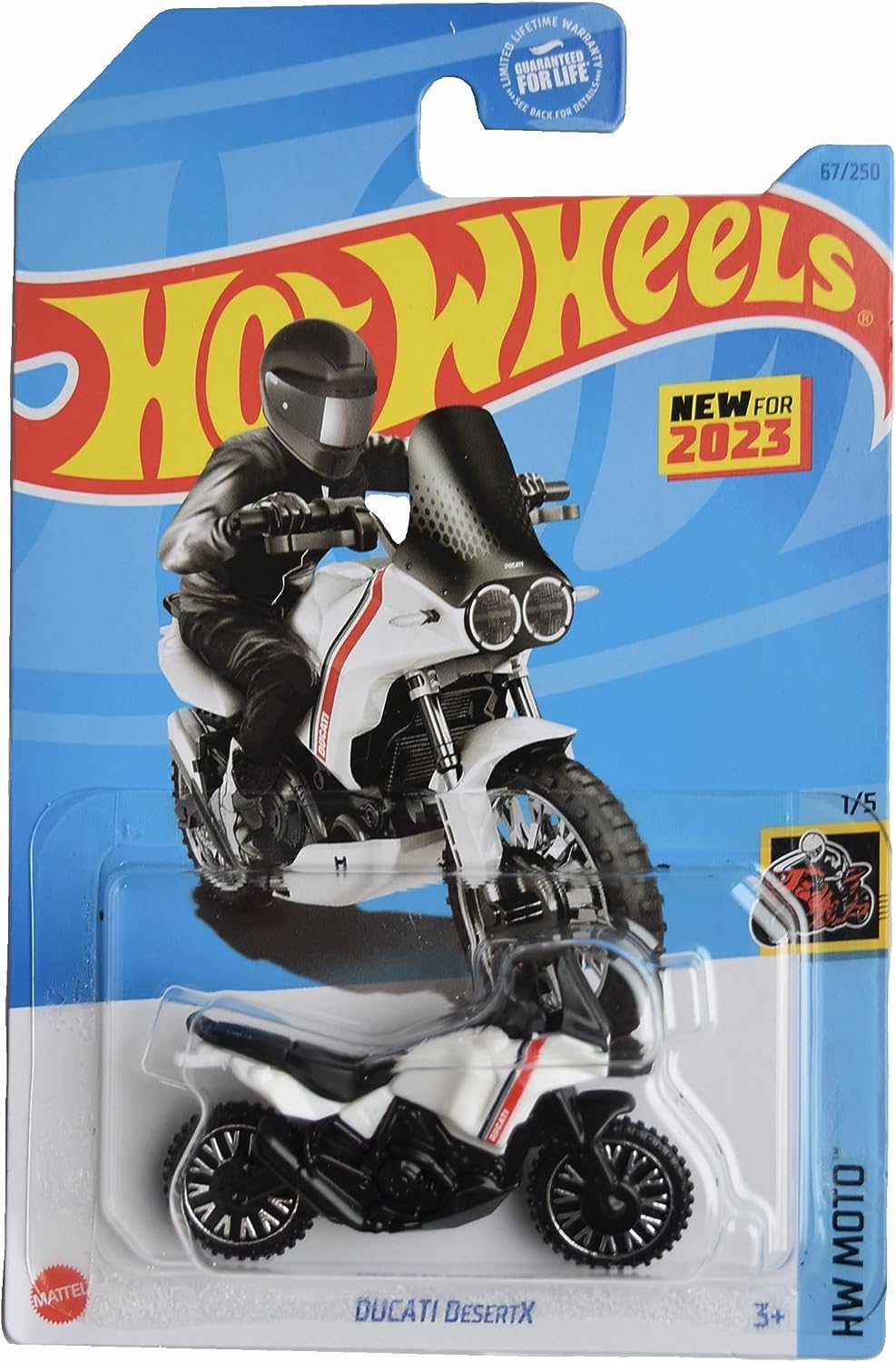 Hot Wheels Ducati DesertX HW Moto 1/5 Die-Cast 1:64 – Limited 67/250 White/Black