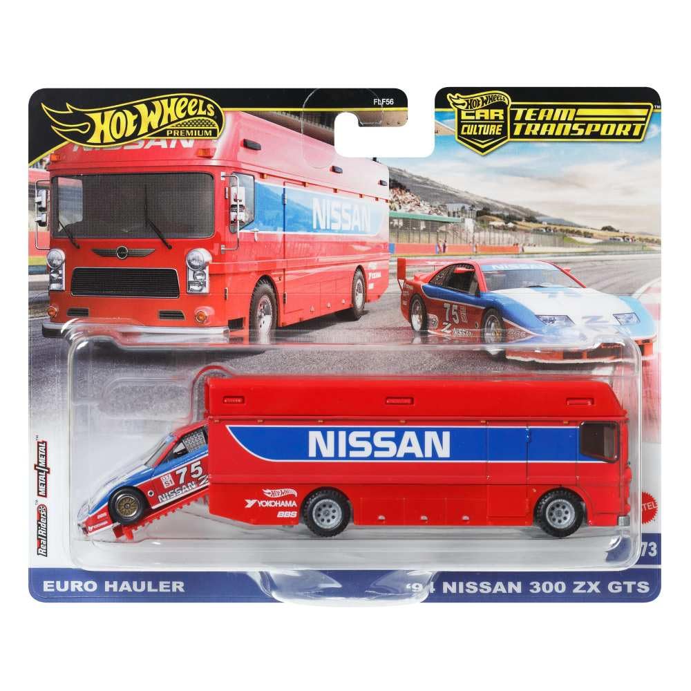 Hot Wheels Team Transport: Nissan Euro Hauler & '94 300 ZX GTS – 1:64 Scale