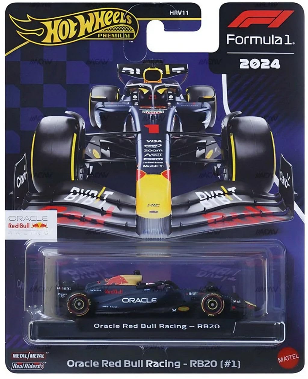 Hot Wheels Formula 1 2024 Die-Cast Cars – 6-Pack Set (McLaren, Mercedes-AMG PETRONAS, Red Bull, Visa Cash App RB)