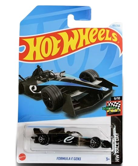 Hot Wheels Formula-E Gen 3 Race Car (Black/Blue) – HW Race Day 9/10 | New for 2024