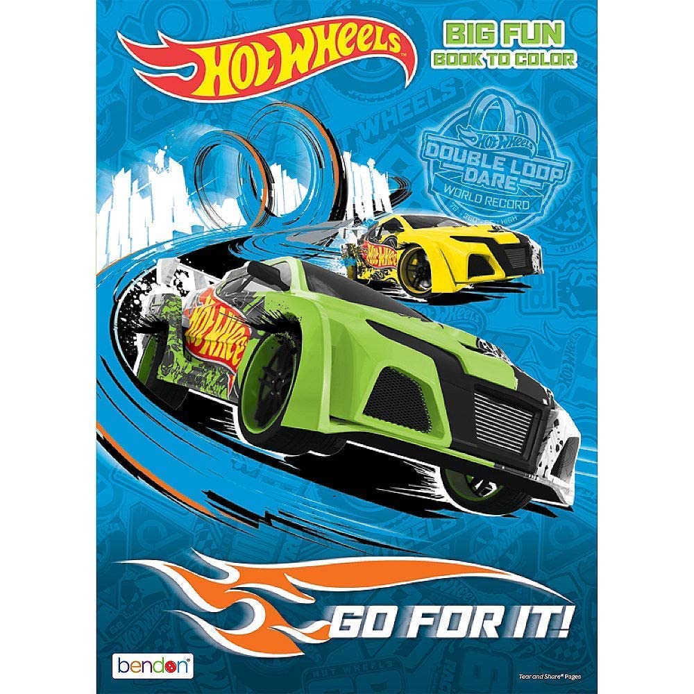 Hot Wheels Go for It Jumbo Color and Activity Book | Cars Coloring & Activities for Kids