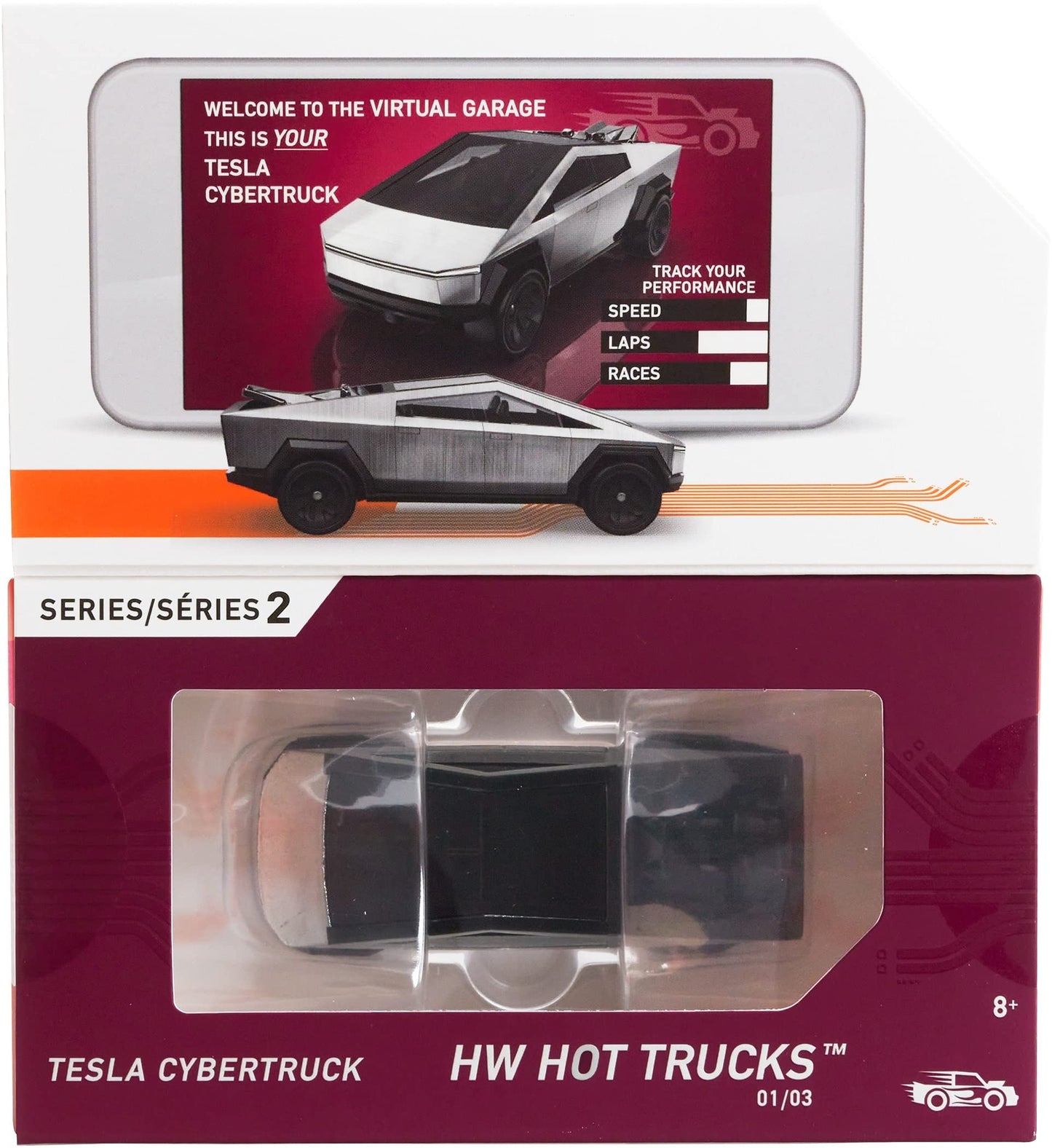 Hot Wheels id Vehicles with Embedded NFC Chip – 1:64 Silver
