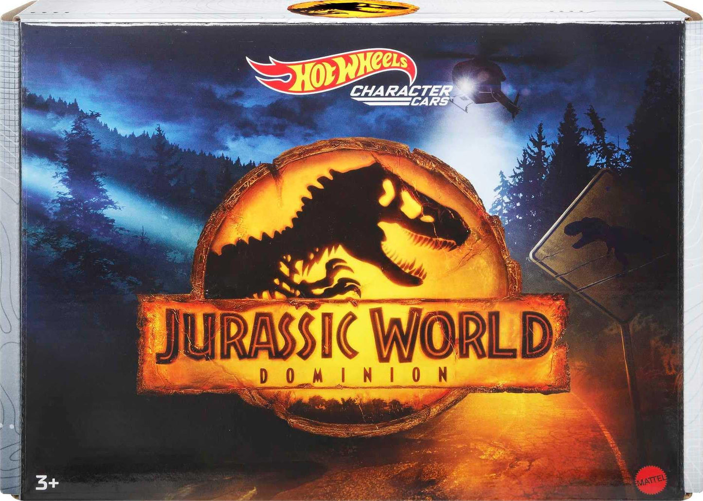 Hot Wheels Jurassic World Dominion 1:64 Character Cars 5-Pack – Beta, Giganotosaurus, T-Rex, Triceratops & Velociraptor