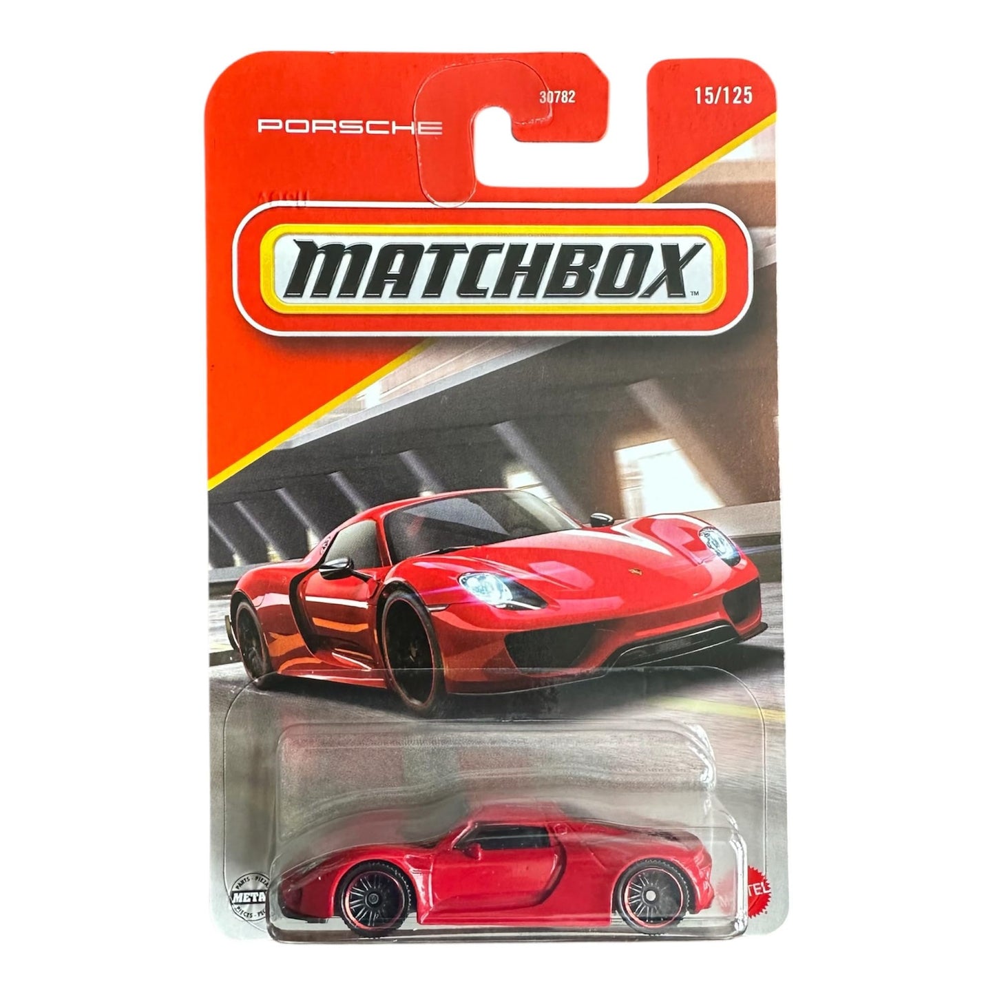 Hot Wheels Matchbox Porsche 918 Spyder Die-Cast Toy Car – Red, 3+