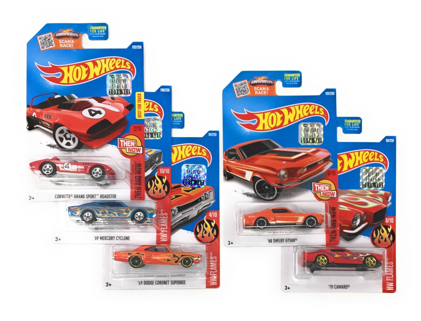 Hot Wheels Muscle Car Madness 1:64 Diecast 5-Pack – Random American Muscle Cars