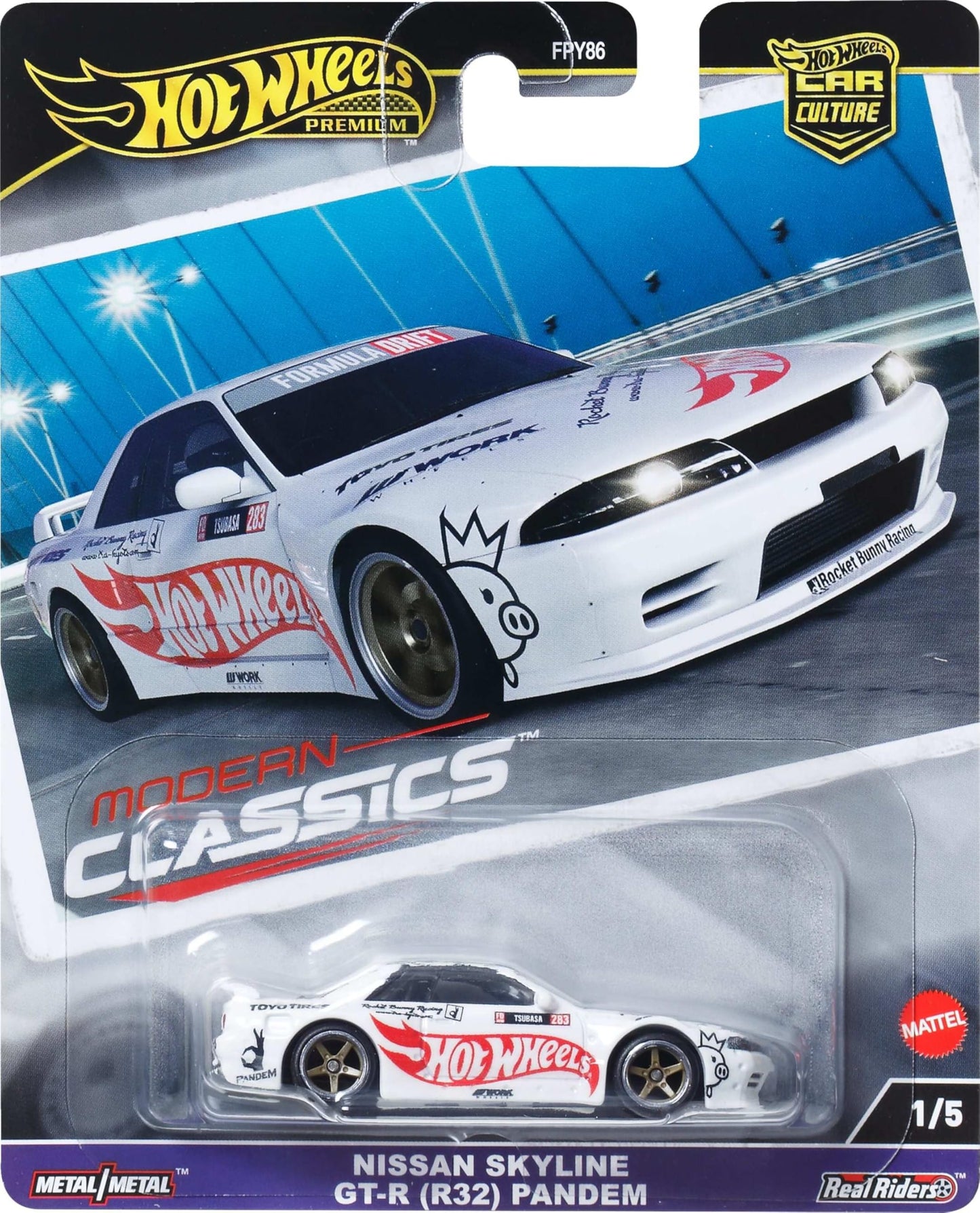 Hot Wheels Premium Car Culture: Nissan Skyline GT-R (R32) Pandem 1:64 Die-Cast