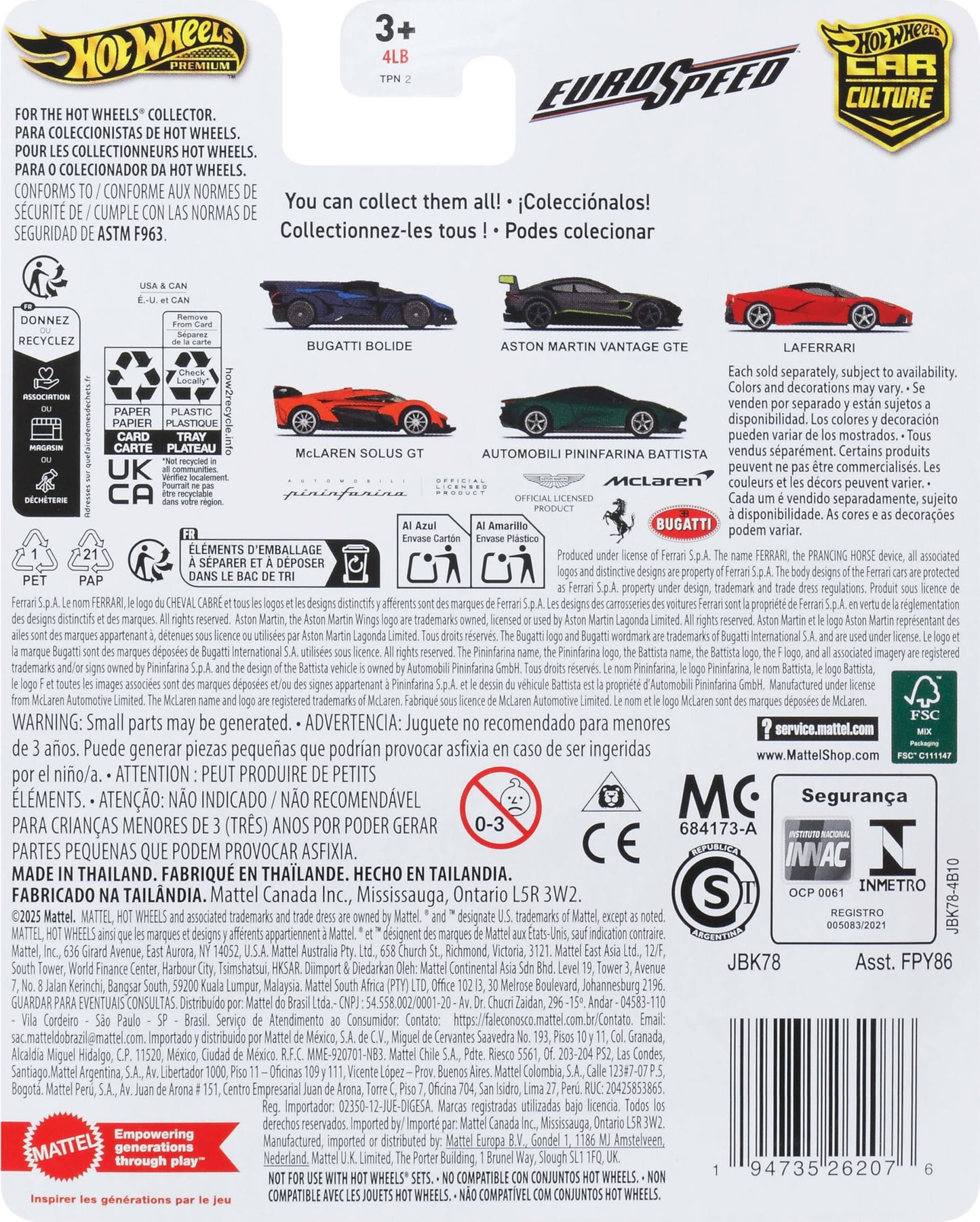 Hot Wheels Premium Car Culture: McLaren Solus GT 1:64 Die-Cast with Real Riders Tires